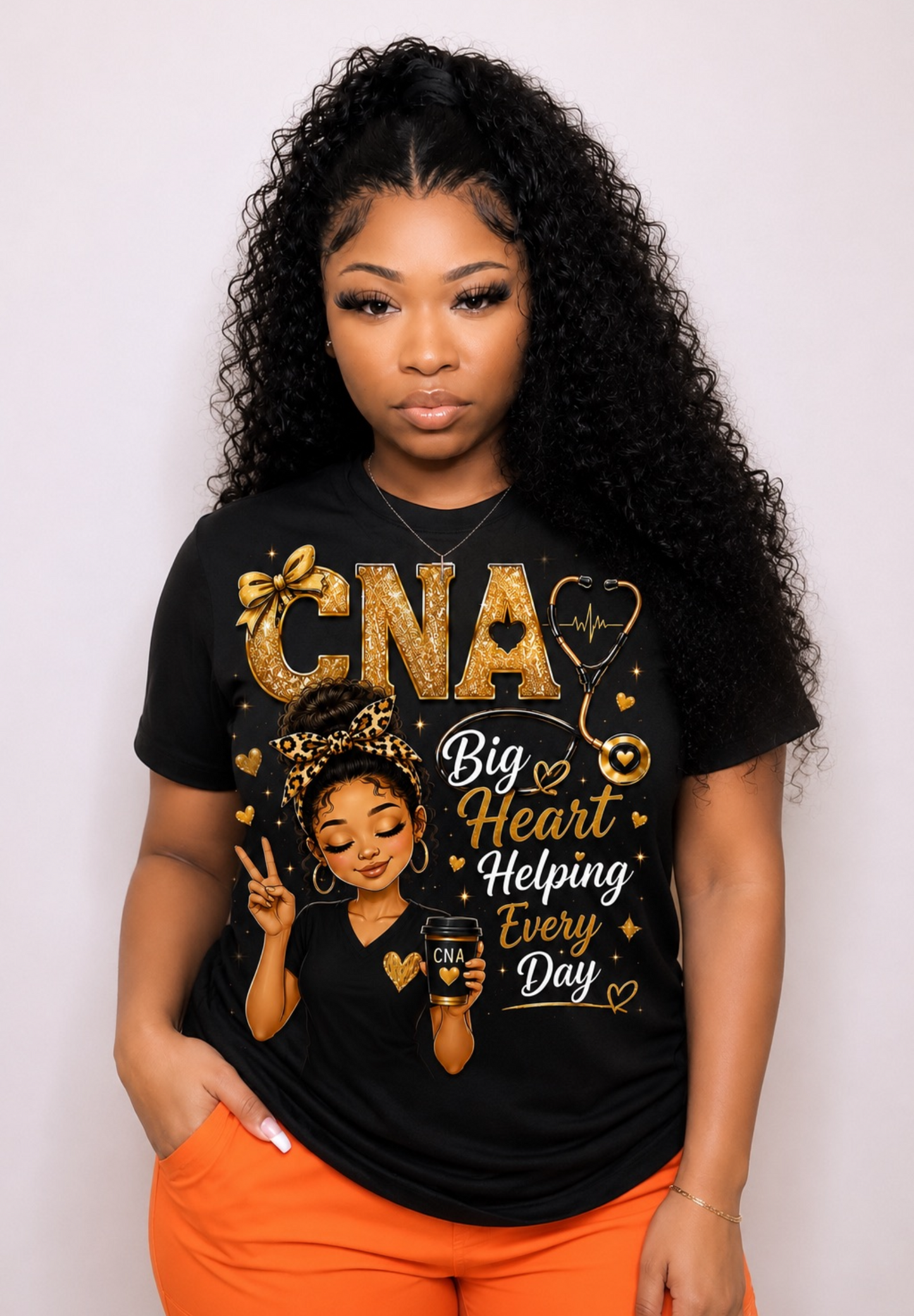 CNA big heart tee