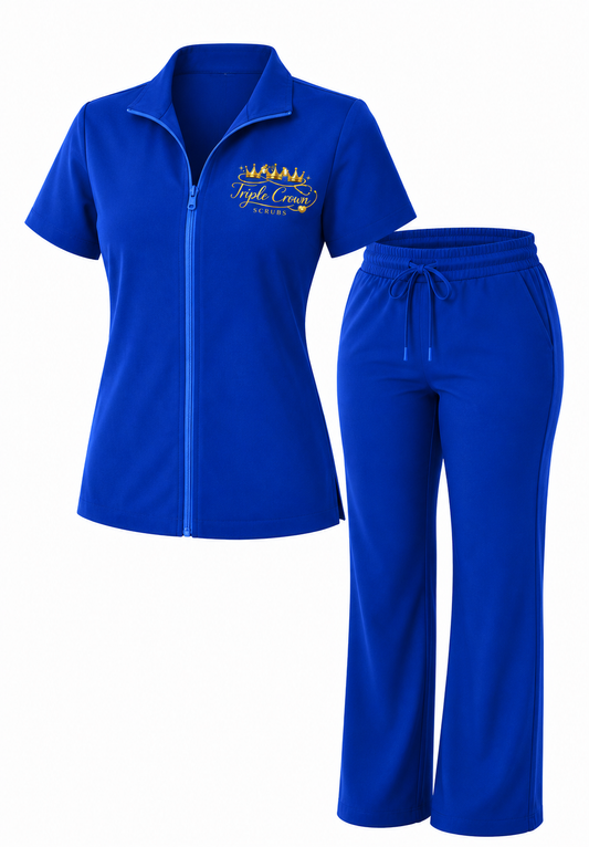 Dressed Down Scrub Set - Blue