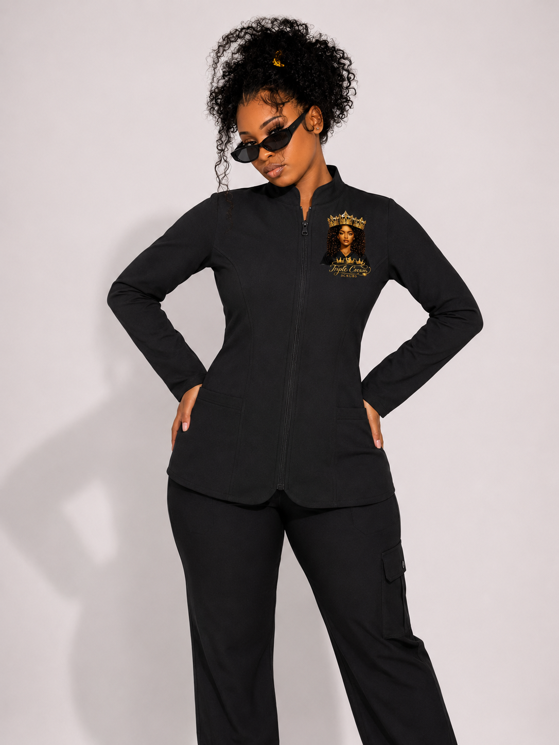 Limited Edition Royalty Scrub Jacket - Black