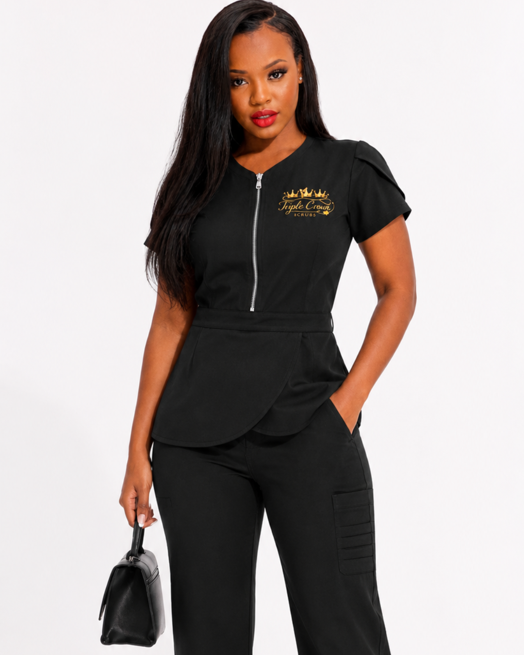 Classic 2 Piece Scrub Set - Black
