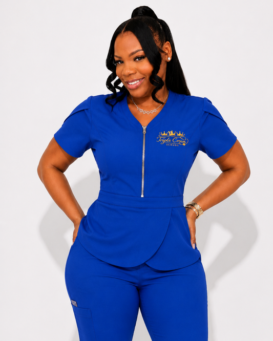 Give Them The Blues 2 pieces Scrub Set - Blue