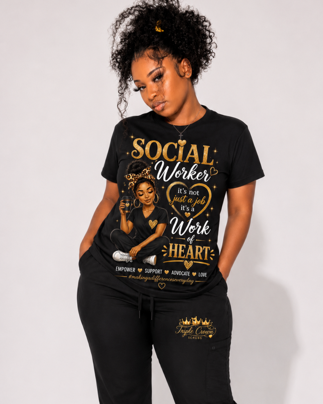 Work of Heart Tee - Social Work Tshirt only