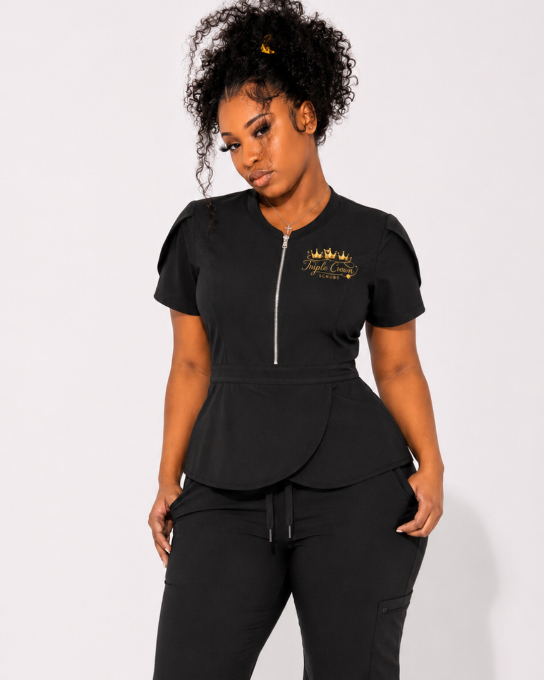 Classic 2 Piece Scrub Set - Black