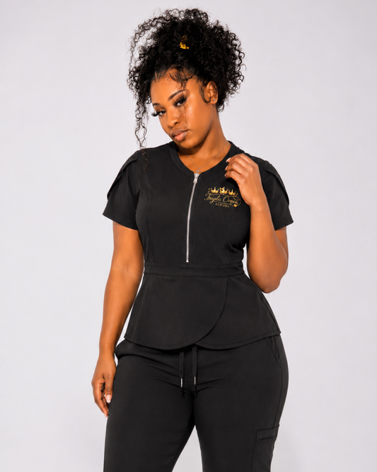 Classic 2 Piece Scrub Set - Black