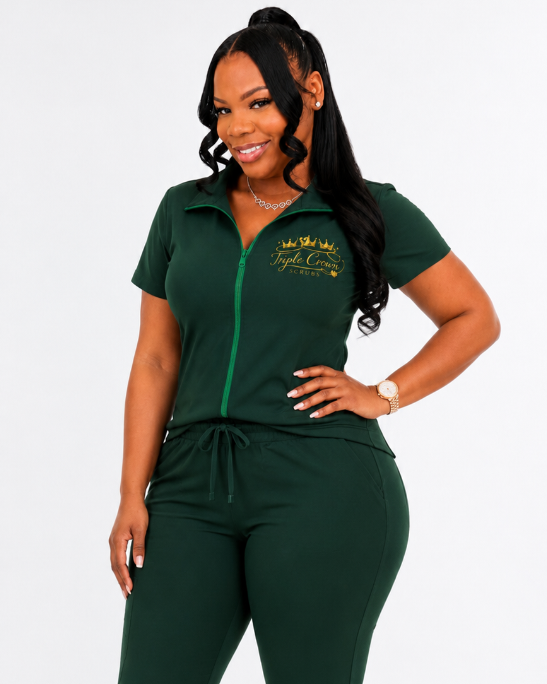 Dressed Down Scrub Set - Green