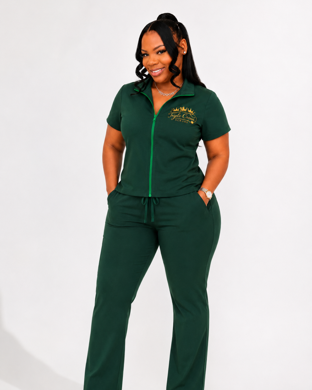 Dressed Down Scrub Set - Green