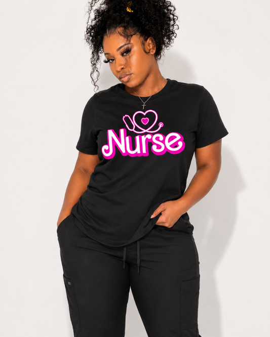 Pretty Pink Nurse Tee