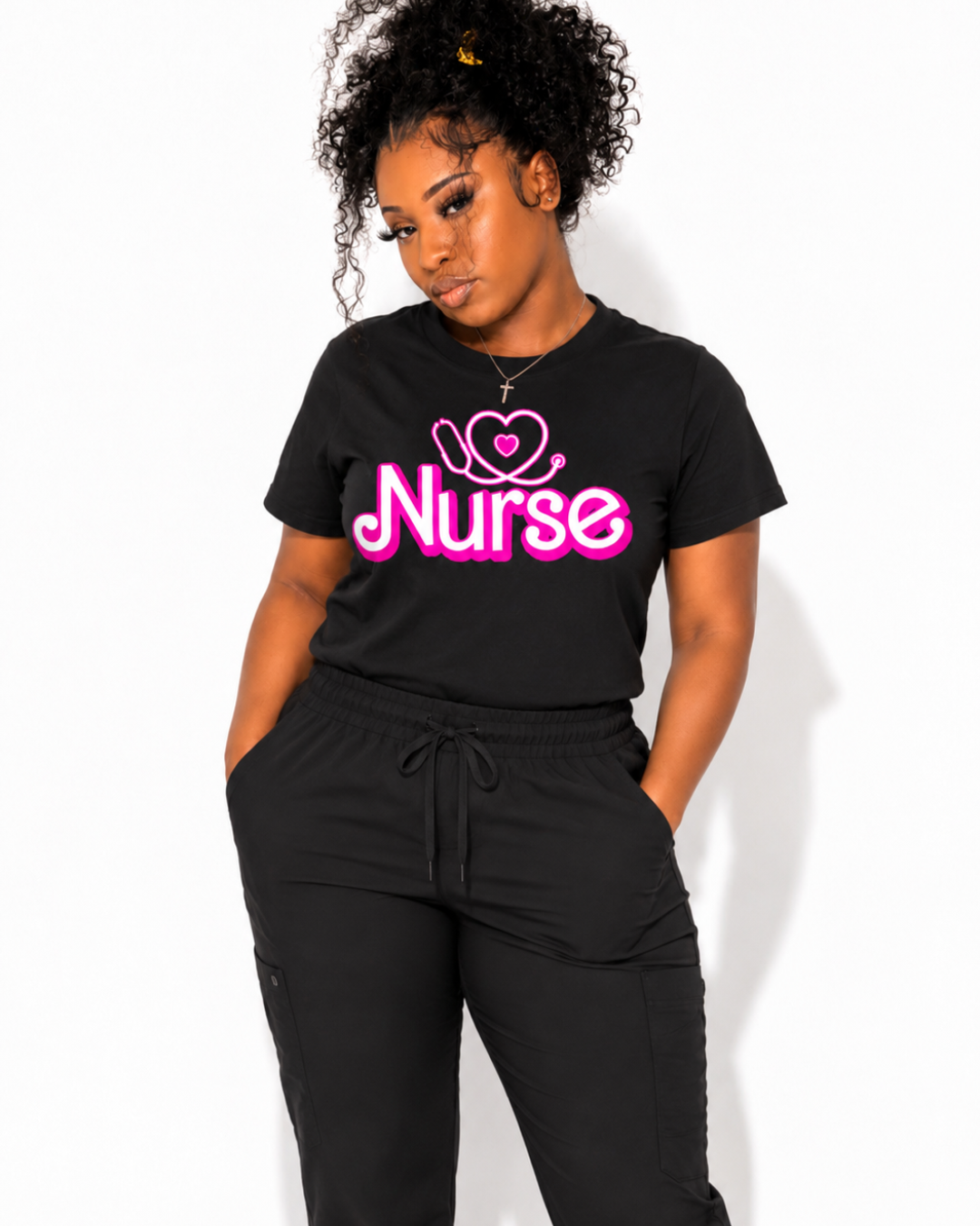 Pretty Pink Nurse Tee