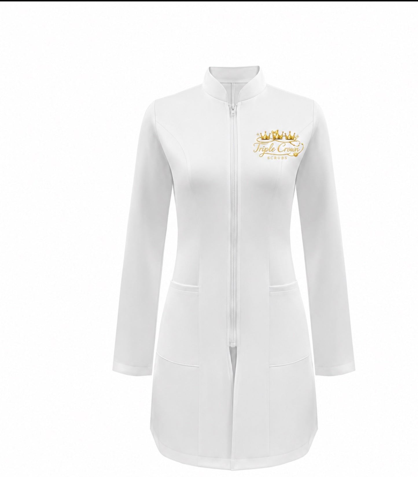 Snow White scrub Jacket - White