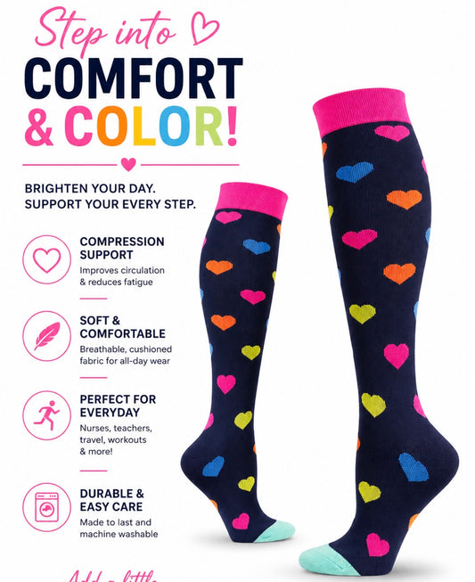 Comfort and color socks