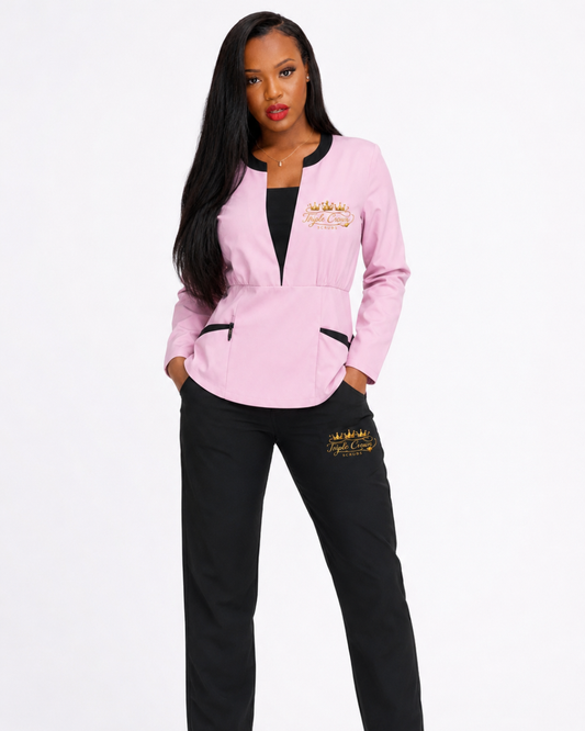 Essential Blush Scrub Set - Pink