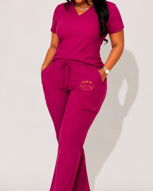 Pretty In Pink Scrub Stretch Pants only