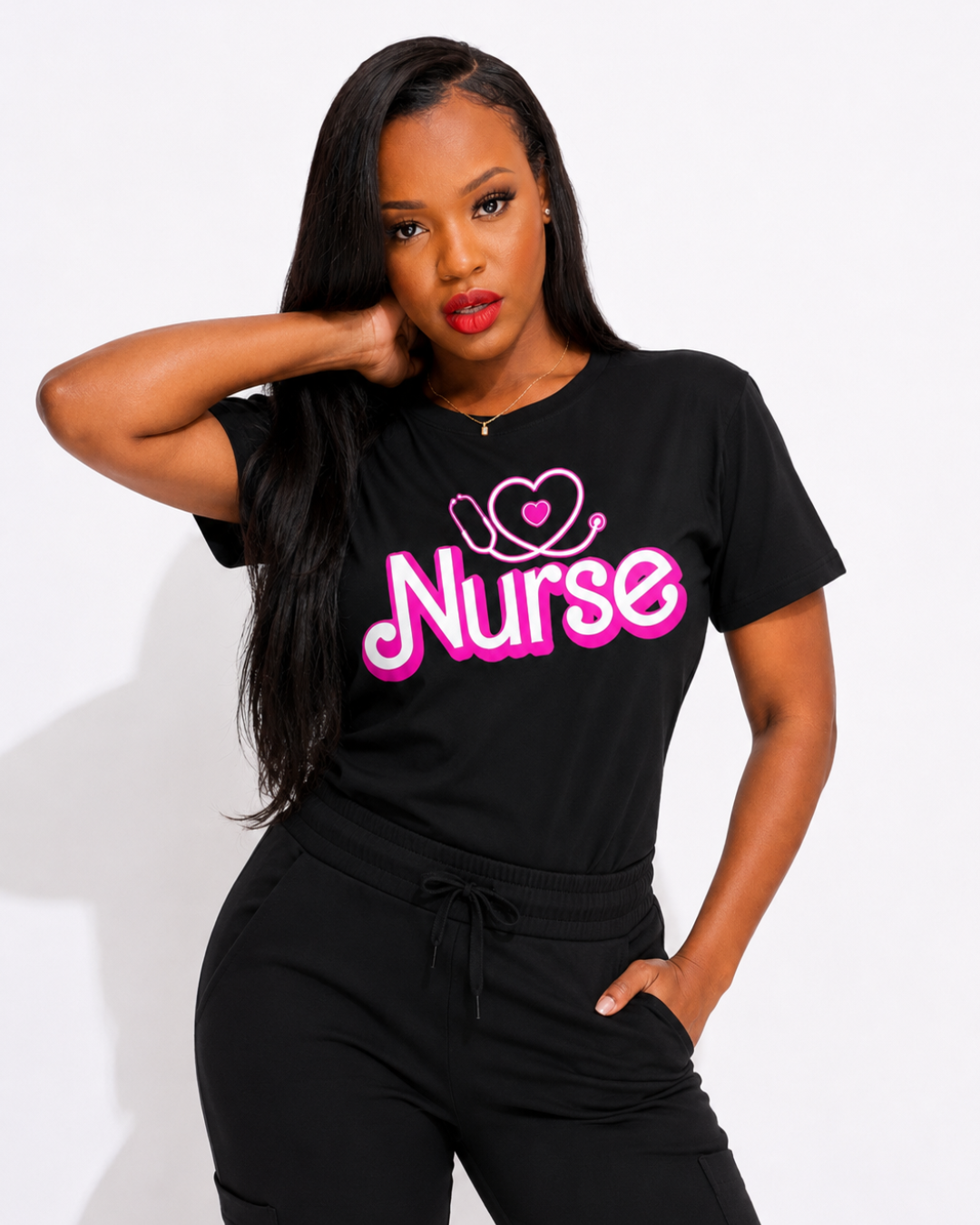 Pretty Pink Nurse Tee