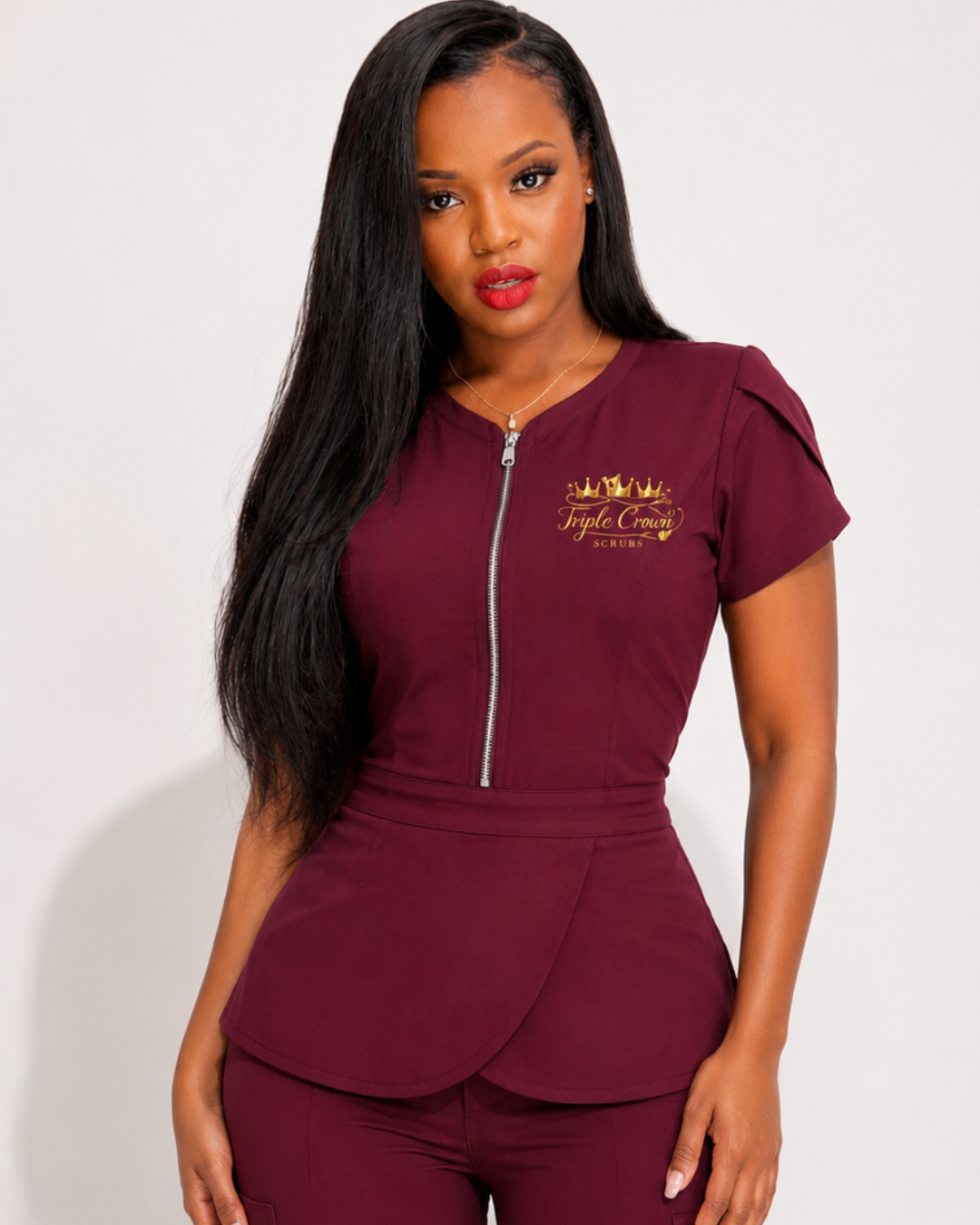 Wine With Me 2 Piece Scrub Set - Wine